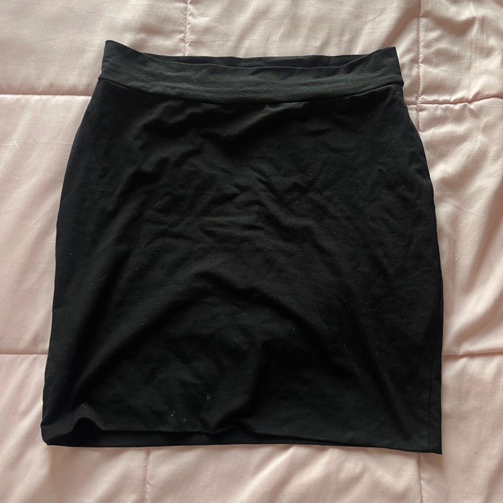 Fashion Nova Elegant Black Pencil Skirt
